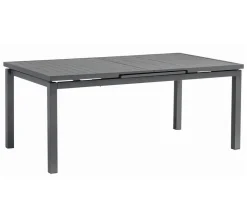 Acamp Gartenmöbel-Set Ausziehtisch Chicago und Stapelsessel Rom, 7-teilig