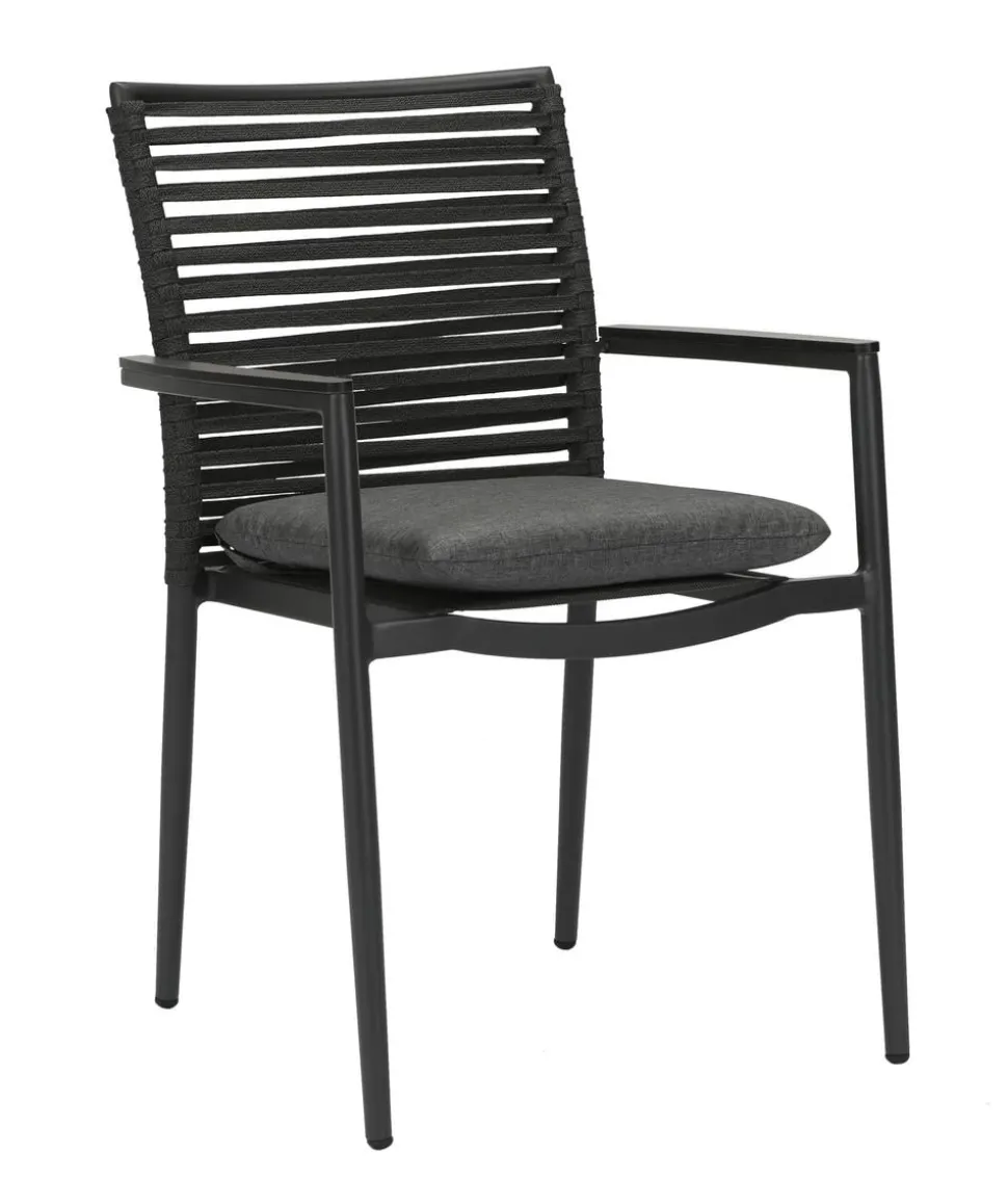 Acamp Gartenmöbel-Set Tisch Rom und Stapelstuhl New Jersey, 5-teilig