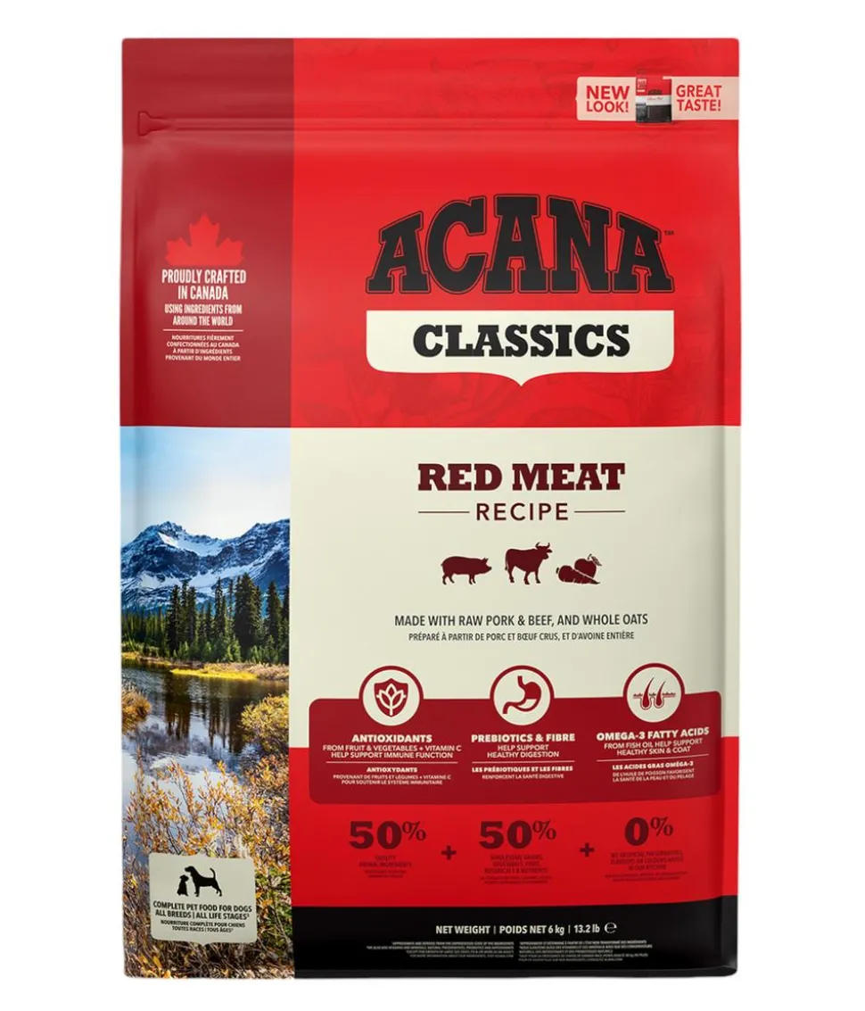 ACANA Trockenfutter für Hunde Classics Red Meat Recipe Adult