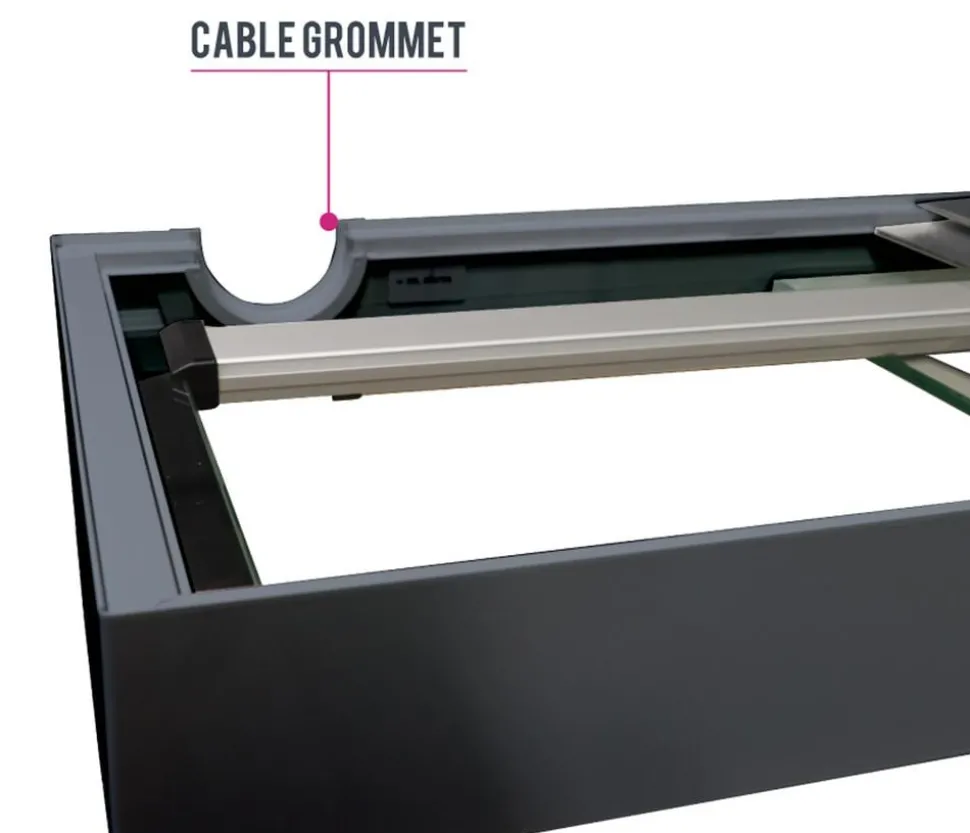 amtra Aquarium Kombination ALUX 450 LED, ca. B150/H148/T55 cm, 450 l