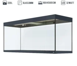 amtra Aquarium Kombination ALUX 220 LED, ca. B90/H148/T45 cm, 220 l