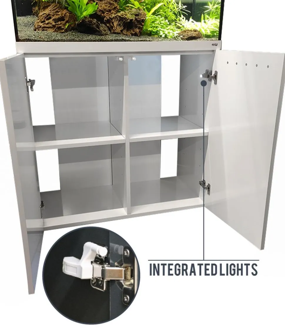 amtra Aquarium Kombination ALUX 330 LED, ca. B120/H148/T50 cm, 330 l