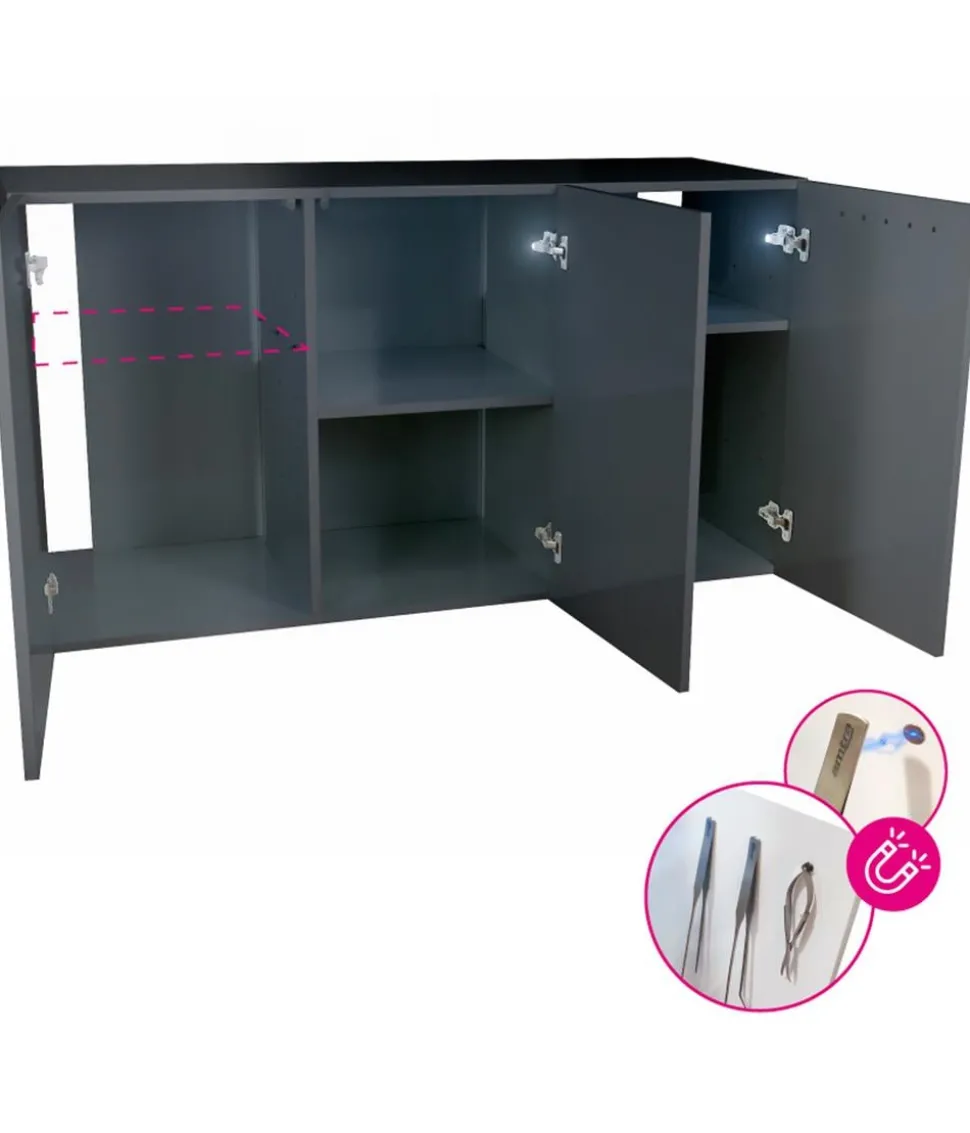 amtra Aquarium Unterschrank ALUX 450 LED, ca. B150/H83/T55 cm, 450 l