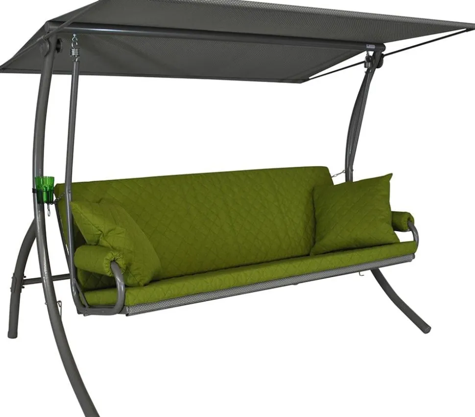 Angerer Hollywoodschaukel Elegance Joy apfelgrün, 3-Sitzer