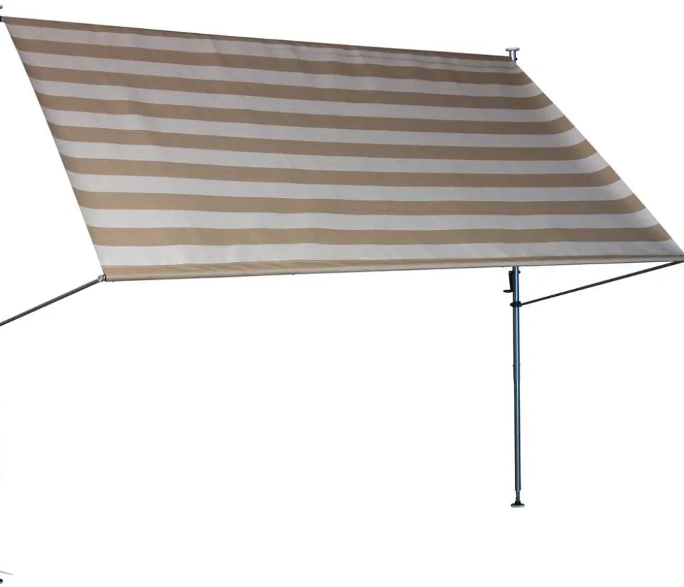 Angerer Klemmmarkise Premium, gestreift, ca. B200/H275/T170 cm
