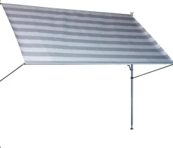 Angerer Klemmmarkise Premium, gestreift, ca. B400/H275/T170 cm