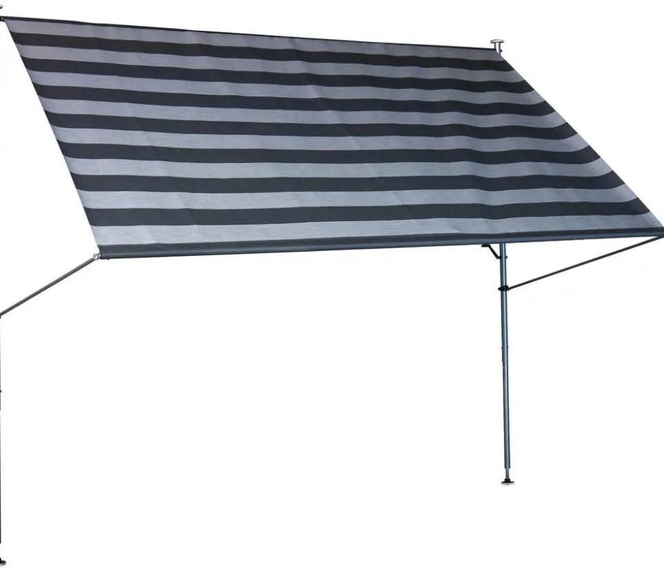 Angerer Klemmmarkise Premium, gestreift, ca. B400/H275/T170 cm