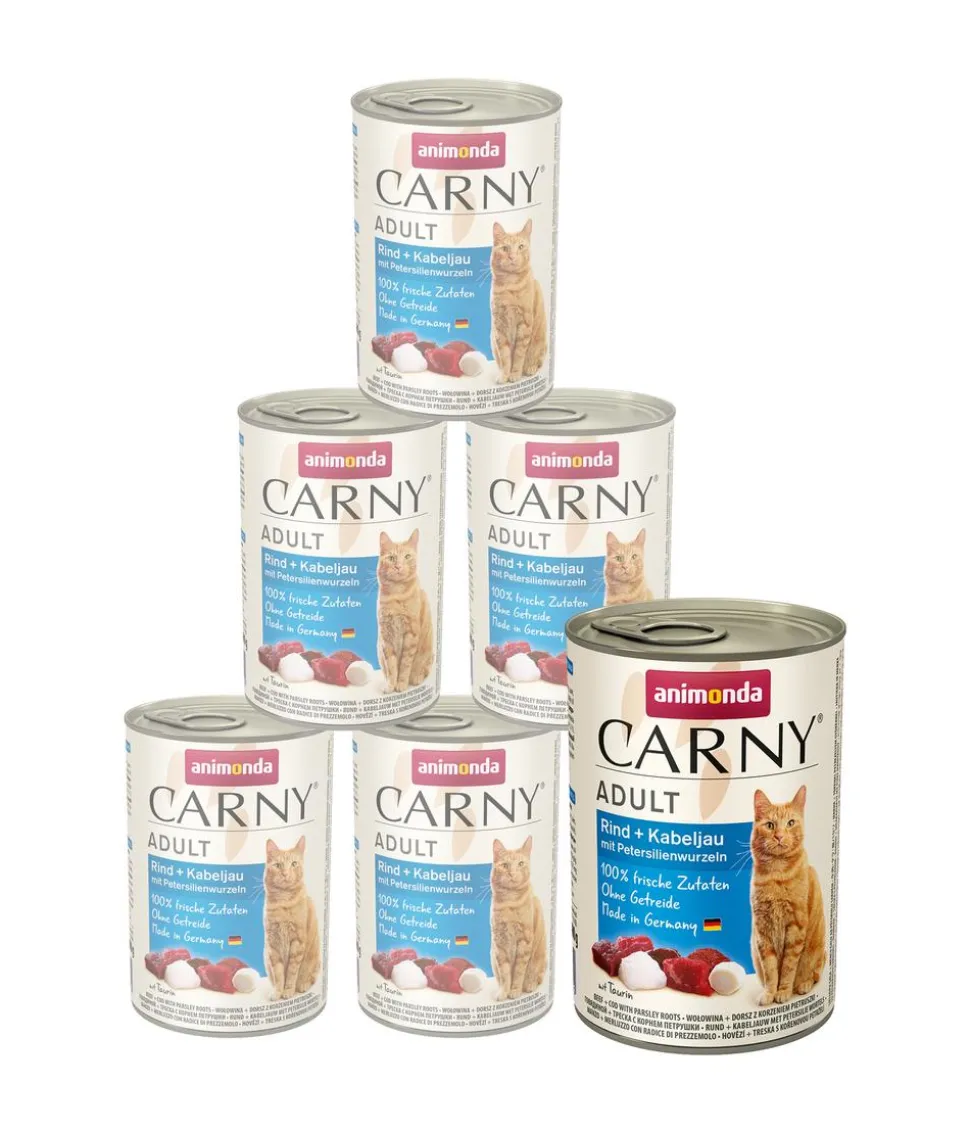 animonda CARNY® Nassfutter für Katzen Adult, 6 x 400 g
