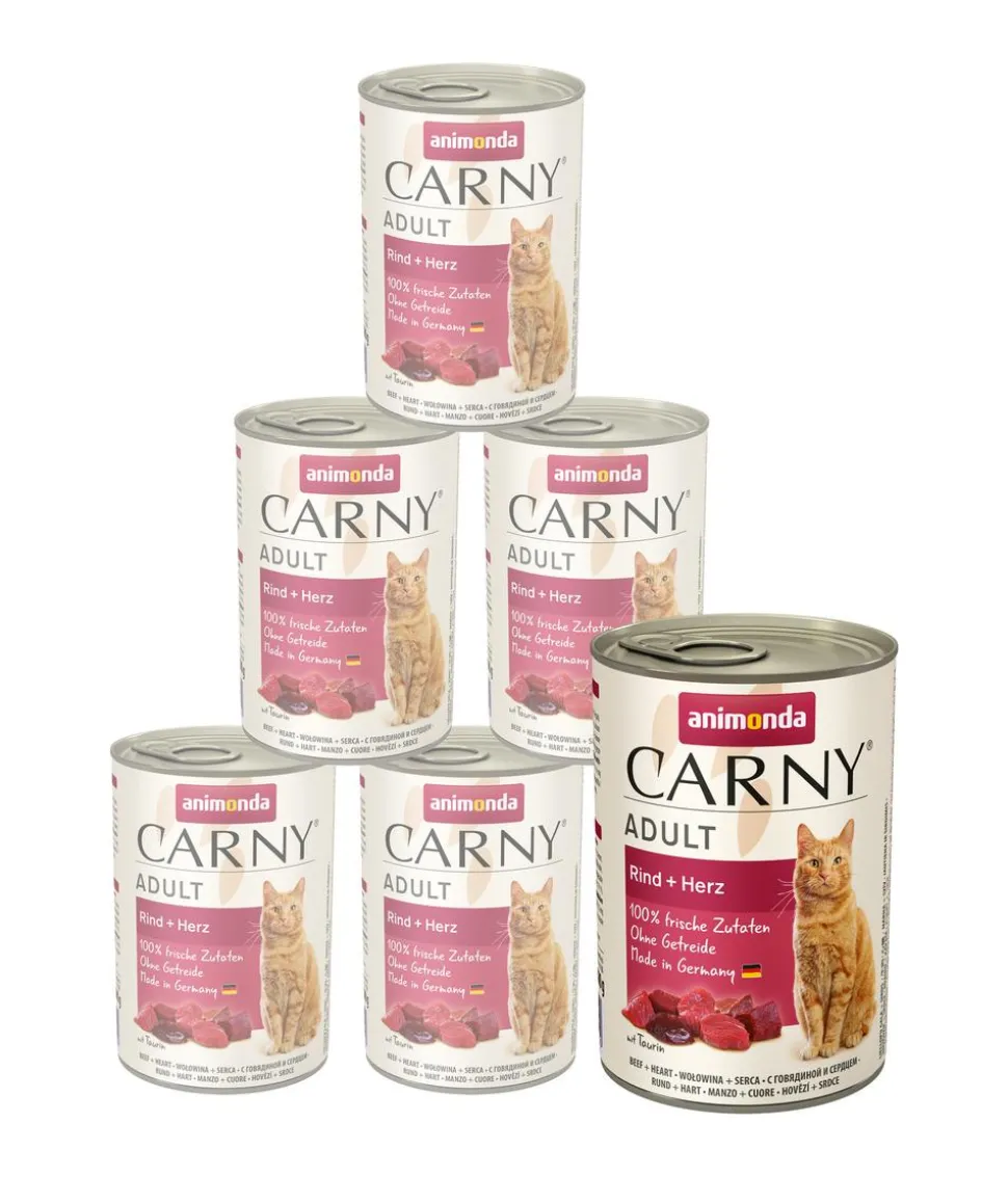 animonda CARNY® Nassfutter für Katzen Adult, 6 x 400 g