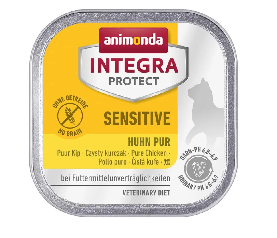 animonda INTEGRA PROTECT Nassfutter für Katzen Sensitive, Adult, 16 x 100 g