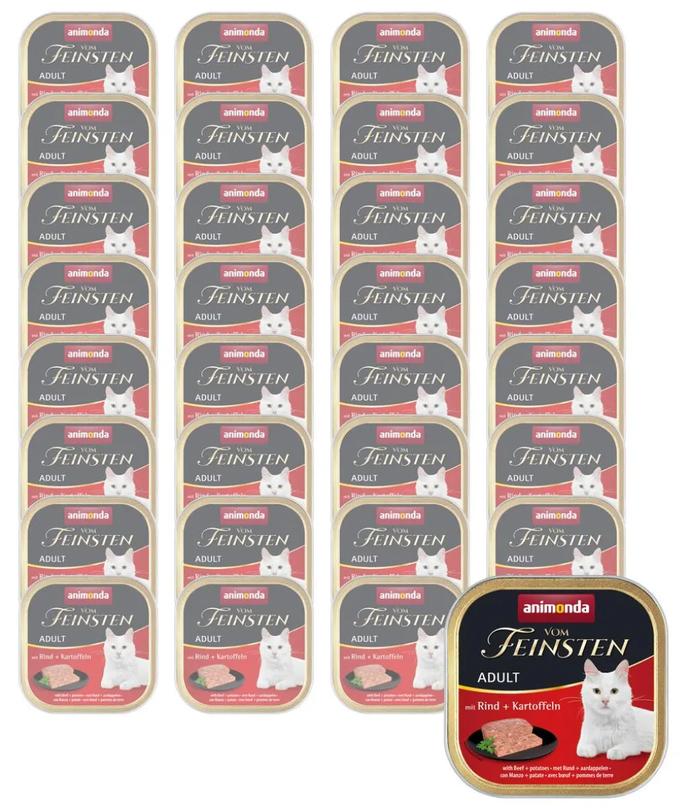 animonda VOM FEINSTEN Nassfutter für Katzen Adult, 32 x 100 g
