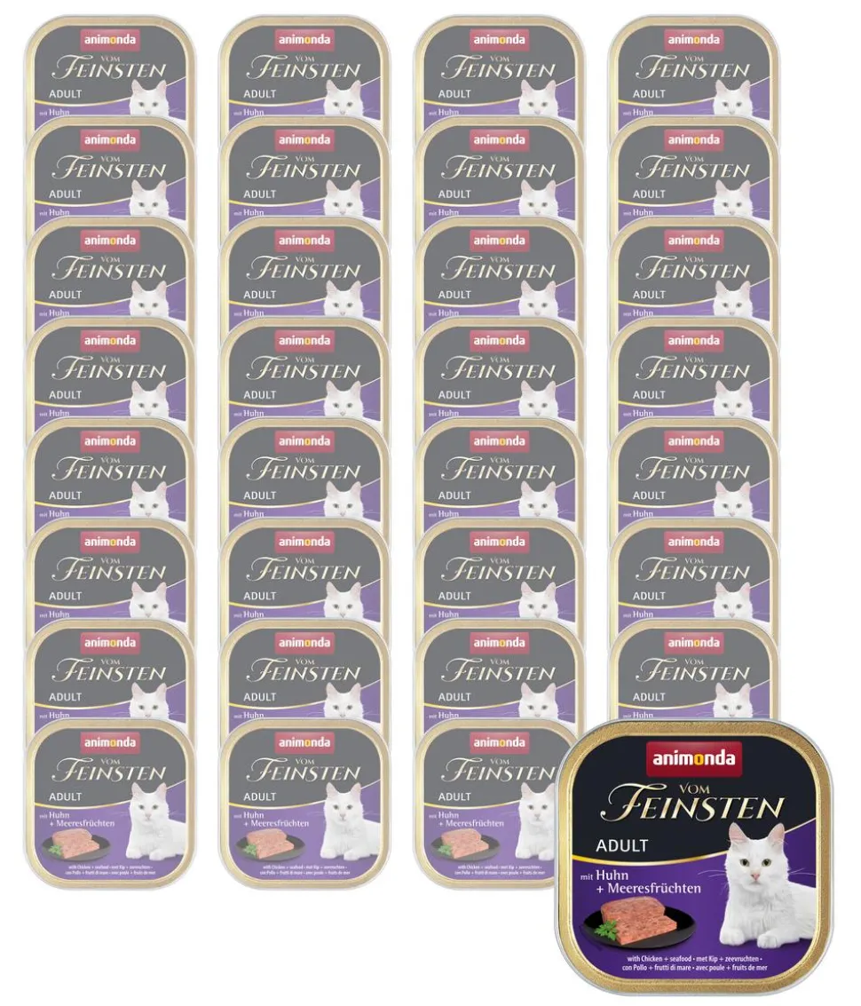 animonda VOM FEINSTEN Nassfutter für Katzen Adult, 32 x 100 g