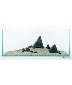aquadeco Aquariumdeko Set Schwarzer Felsen