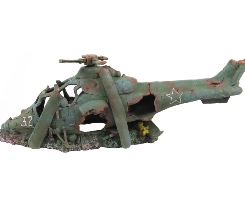 aquatlantis Aquariumdeko Hubschrauber L