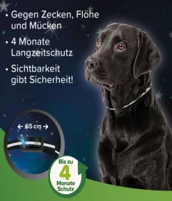 beaphar Zecken- und Flohschutzband für Hunde, 65 cm