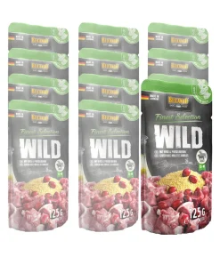 BELCANDO® Nassfutter für Hunde Finest Selection Wild & Hirse Adult, 12 x 125 g