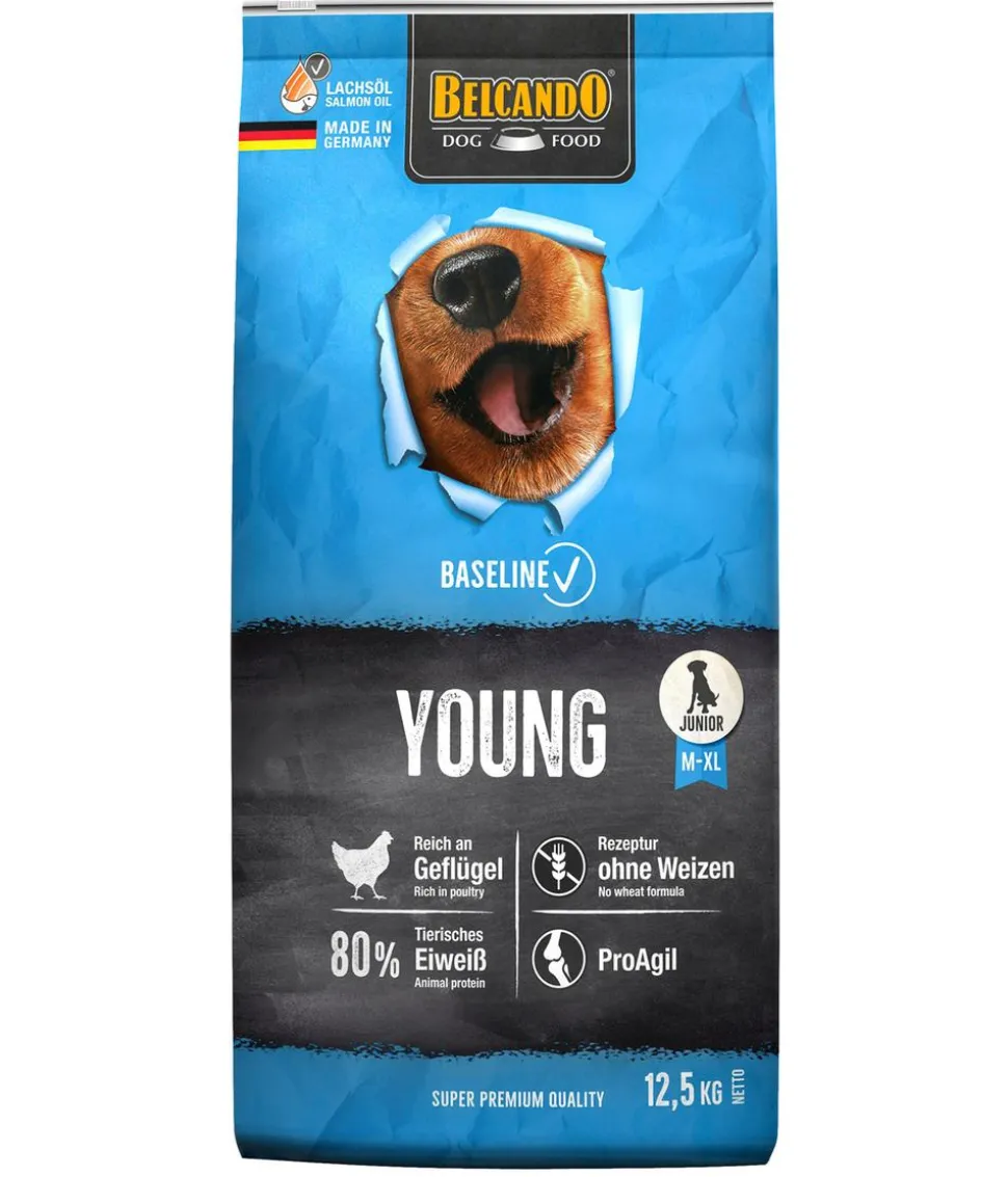 BELCANDO® Trockenfutter für Hunde Baseline Young, Junior, Geflügel, 12,5 kg