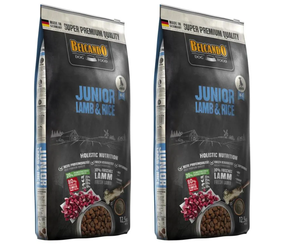 BELCANDO® Trockenfutter für Hunde Junior, Lamb & Rice