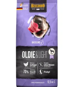 BELCANDO® Trockenfutter für Hunde Baseline Oldie & Light Adult/Senior, Geflügel, 12,5 kg