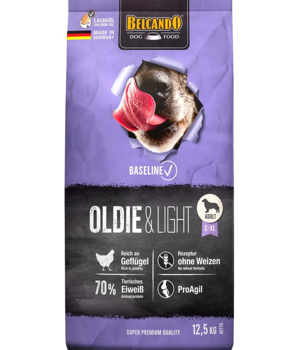 BELCANDO® Trockenfutter für Hunde Baseline Oldie & Light Adult/Senior, Geflügel, 12,5 kg