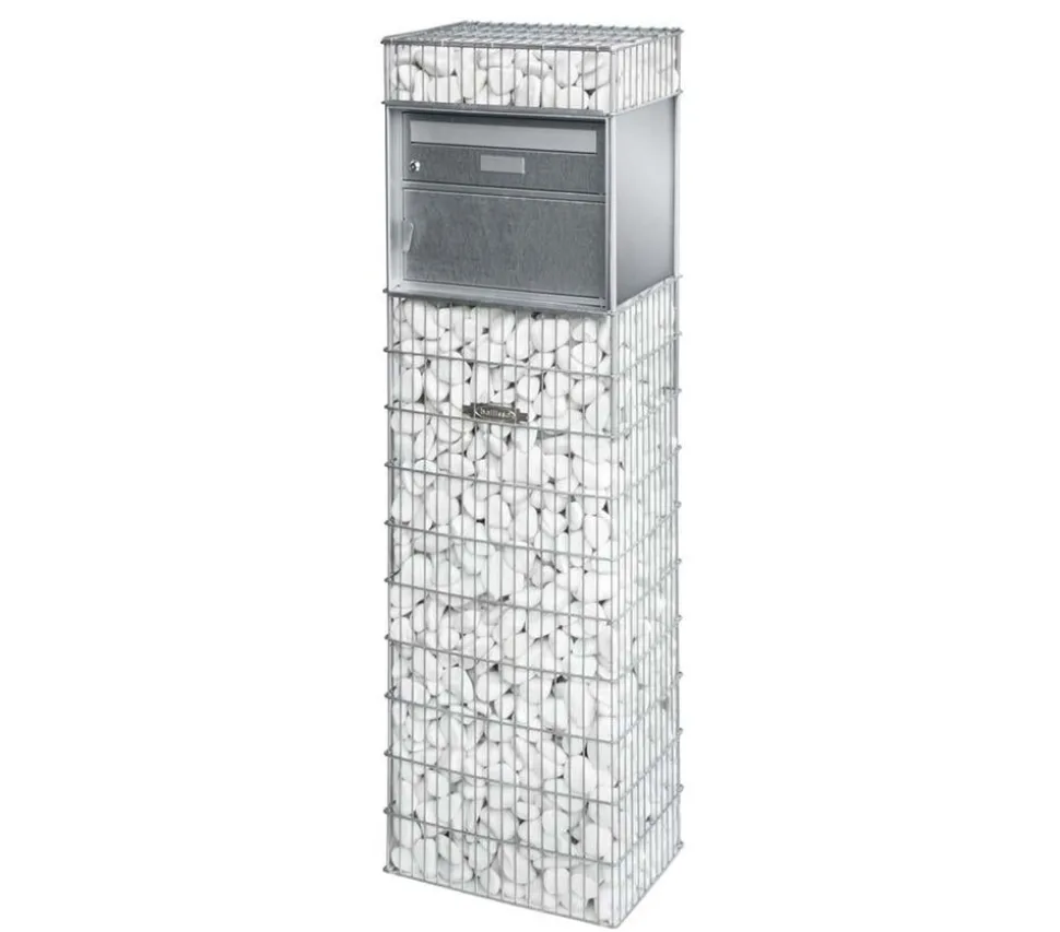 bellissa Briefkasten Gabione, 44 x 31 x 143 cm