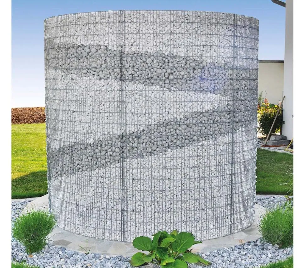 bellissa Schneckendusche/Umkleide Gabione, 230 x 180 x 210 cm