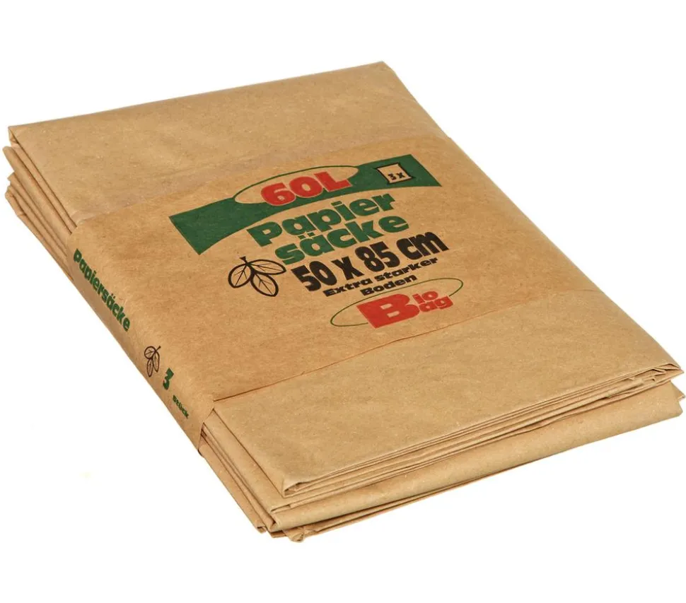 Bio Bag Papiersack, 60 l, 3 Stk.