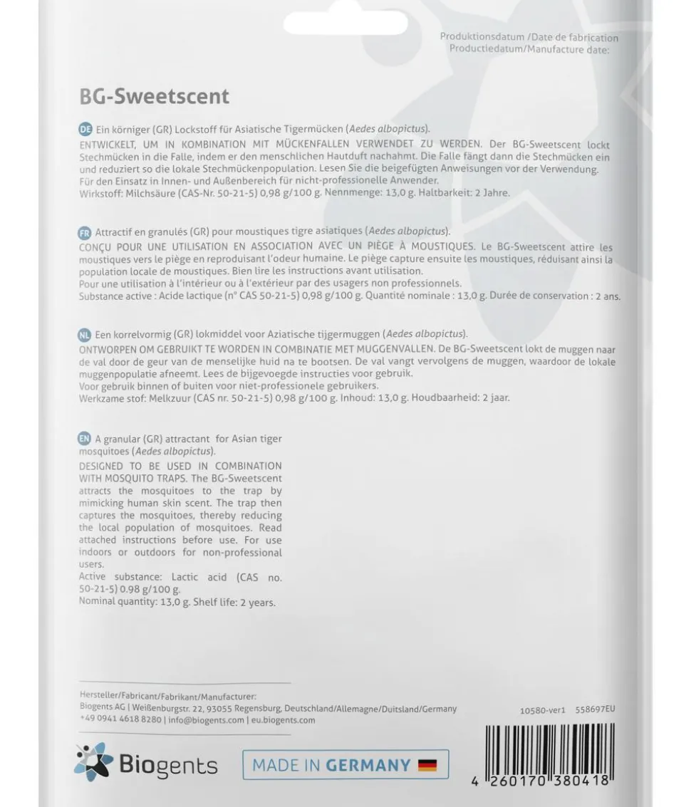 Biogents Nachfüllpack BG-Sweetscent für Mückenfallen