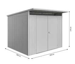 Biohort Gerätehaus AvantGarde® Gr. A6, ca. B260/H218/T260 cm