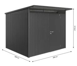 Biohort Gerätehaus AvantGarde® A5, ca. B260/H218/T220 cm