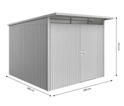 Biohort Gerätehaus AvantGarde® A7, ca. B260/H217/T300 cm