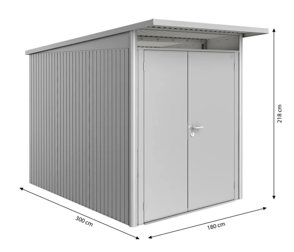 Biohort Gerätehaus AvantGarde® Gr. A3, ca. B180/H218/T300 cm