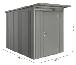 Biohort Gerätehaus AvantGarde® Gr. A3, ca. B180/H218/T300 cm