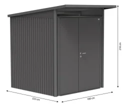 Biohort Gerätehaus AvantGarde® A1, ca. B180/H250/T220 cm
