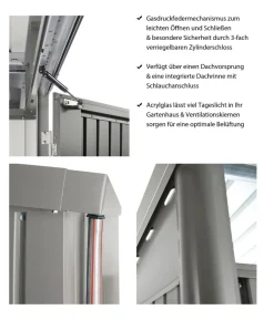 Biohort Gerätehaus AvantGarde® A8, ca. B260/H222/T380 cm