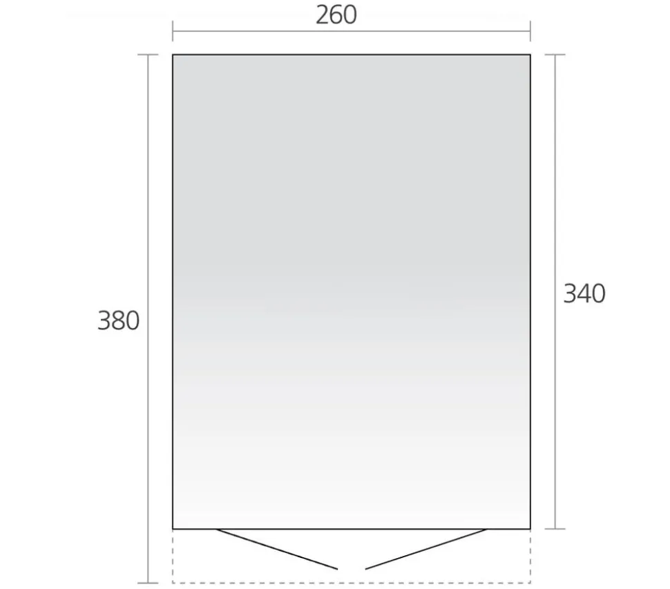 Biohort Gerätehaus AvantGarde® A8, ca. B260/H222/T380 cm