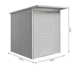 Biohort Gerätehaus AvantGarde® A1, ca. B180/H250/T220 cm