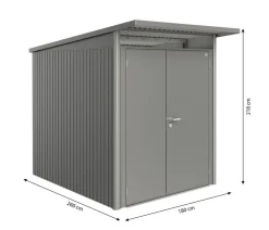 Biohort Gerätehaus AvantGarde® Gr. A2, ca. B180/H218/T260 cm