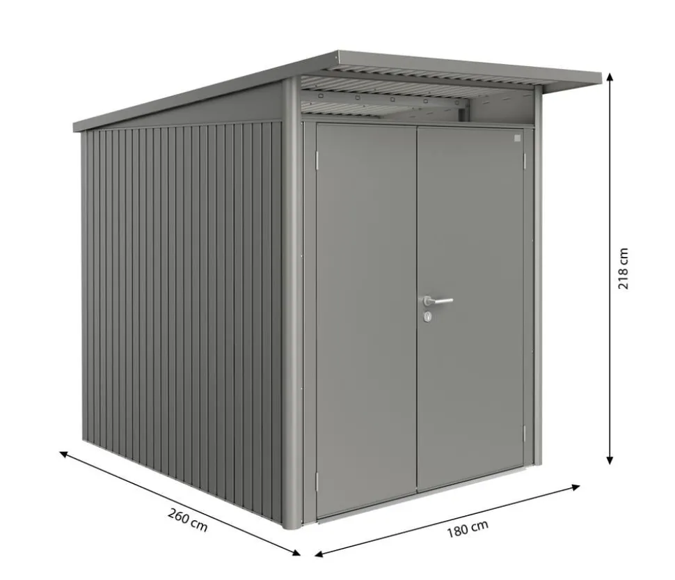 Biohort Gerätehaus AvantGarde® Gr. A2, ca. B180/H218/T260 cm