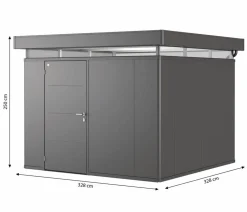 Biohort Gerätehaus CasaNova® 3 x 3, ca. B328/H250/T328 cm