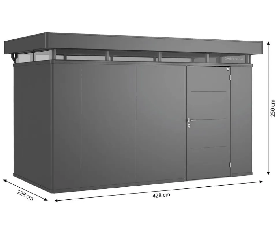 Biohort Gerätehaus CasaNova® 4 x 2, ca. B428/H250/T228 cm