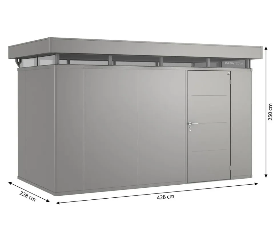 Biohort Gerätehaus CasaNova® 4 x 2, ca. B428/H250/T228 cm