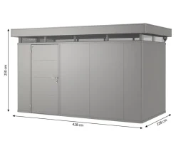 Biohort Gerätehaus CasaNova® 4 x 2, ca. B428/H250/T228 cm