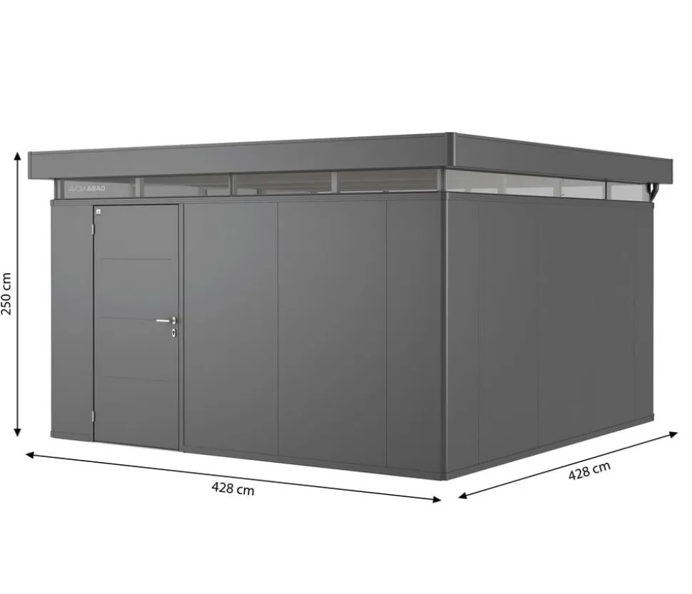 Biohort Gerätehaus CasaNova® 4 x 4, ca. B428/H250/T428 cm