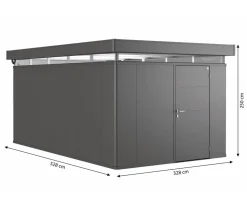 Biohort Gerätehaus CasaNova® 3 x 5, ca. B328/H250/T528 cm