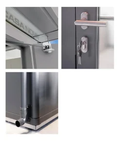 Biohort Gerätehaus CasaNova® 3 x 5, ca. B328/H250/T528 cm