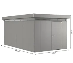 Biohort Gerätehaus CasaNova® 3 x 5, ca. B328/H250/T528 cm