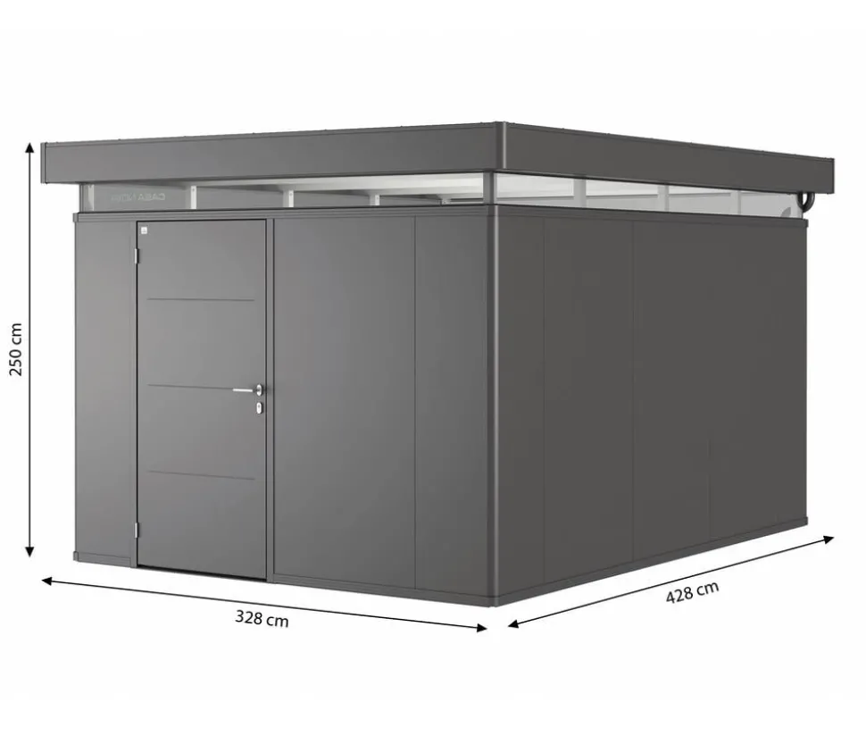 Biohort Gerätehaus CasaNova® 3 x 4, ca. B328/H250/T428 cm