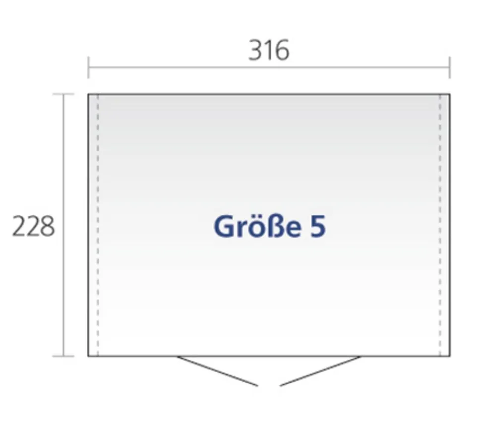 Biohort Gerätehaus Europa 5, ca. B316/H209/T228 cm