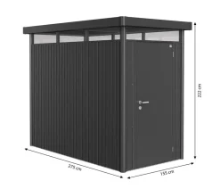 Biohort Gerätehaus HighLine HS, ca. B155/H222/T275 cm